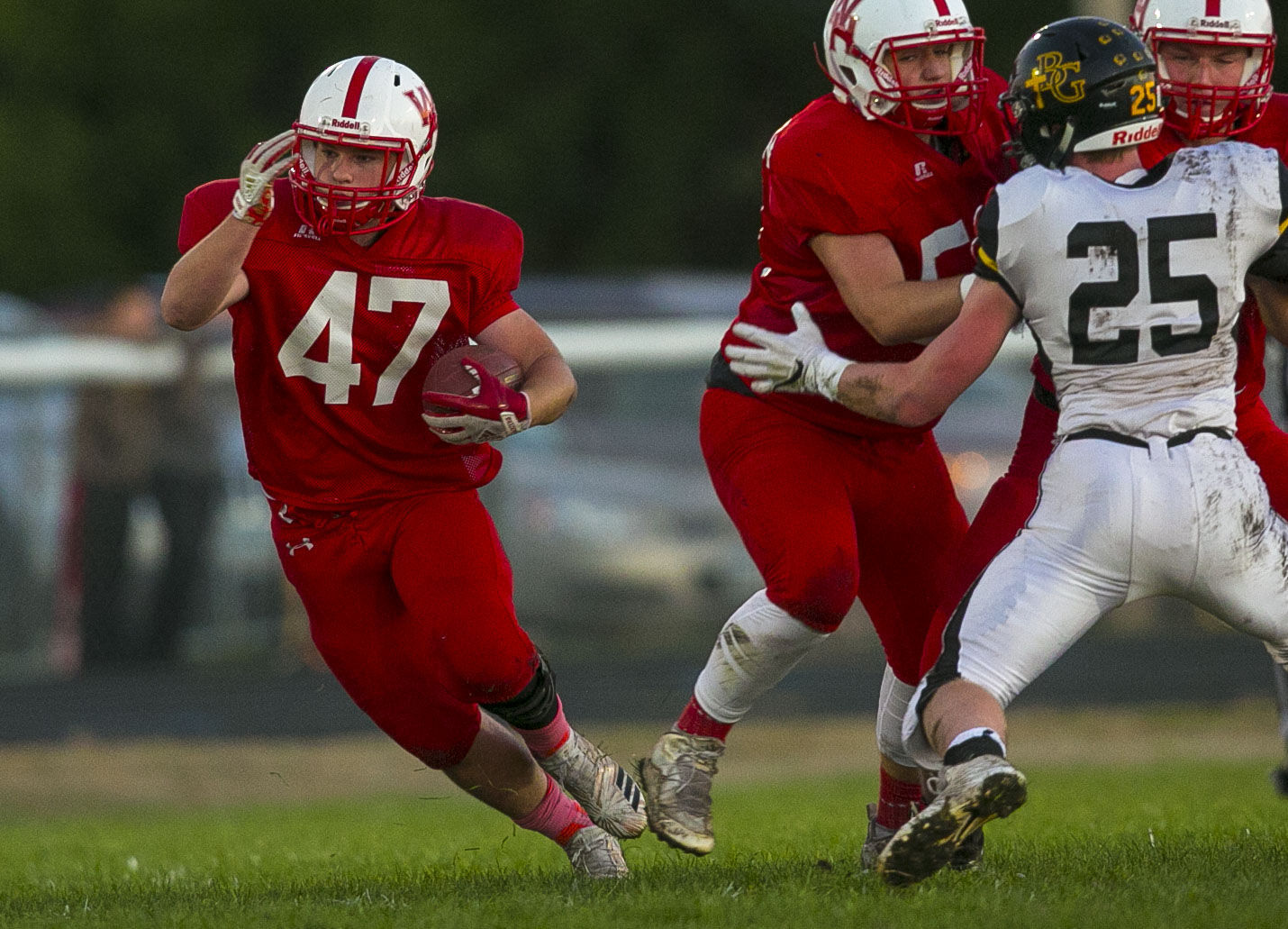 Fball Bishop Garrigan vs. West Hancock 4